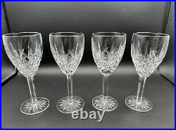 Beautiful Set of 4 WATERFORD CRYSTAL Araglin WineGlasses Crafted In Ireland MINT