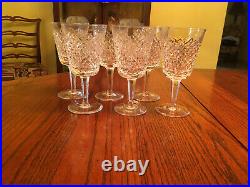 Beautiful Set of 6 Waterford ALANA 7 Water Goblets In Great Condition
