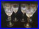 Beautiful Waterford Marquis Crystal Hanover, Gold Rim Wine Stems Set of 6