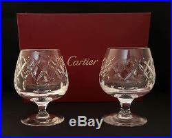 Bicchieri Cristallo by Cartier Crystal Cognac Snifter Set in Presentation Box