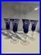 Bleikristall 24K Crystal Cobalt Glass Ware-set Of 6 /never Used (RARE)