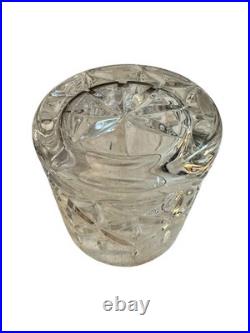 Block Crystal Olympic Double Old Fashioned Glasses Set Of 8 Rare Heavy Lowball