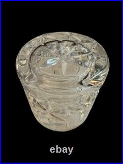 Block Crystal Olympic Double Old Fashioned Glasses Set Of 8 Rare Heavy Lowball