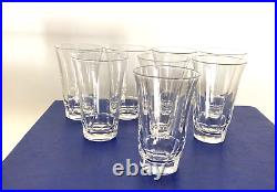 Boxed Set of 8 Crystal Glasses by Val St Lambert