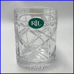 Brogan Crystal Double Old Fashioned Glasses Ralph Lauren Collection Set of 3