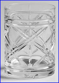 Brogan Crystal Double Old Fashioned Glasses Ralph Lauren Collection Set of 3