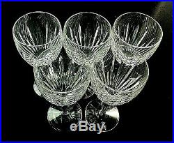CARINA by Waterford Crystal CLARET WINE GLASSES 7 1/8 Set of 5