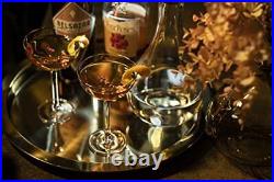 CHAMPAGNE COUPE GLASSES Cocktail Glassware Martini Goblets Set of 4 SAY HO UM