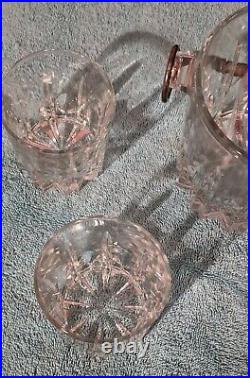 CLEAR Glass ANTIQUE Crystal COCKTAIL SET