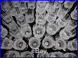 CRISTAL d'ARQUES crystal LONGCHAMP pattern 68-piece SET SERVICE 6 stem types
