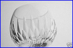CUT GLASS OR CRYSTAL WINE GLASSES SET OF 11 GLASSWARE STEMWARE BALOON SHAPED
