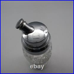 Cambridge Crystal Etching #97 DIANE Cockail Shaker Rare Piece Type