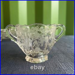 Cambridge Rose Point Crystal Glassware Set of 6 1932-1950 Cambridge Rose Point Crystal Glassware Set of 6 1932-1950