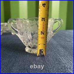 Cambridge Rose Point Crystal Glassware Set of 6 1932-1950 Cambridge Rose Point Crystal Glassware Set of 6 1932-1950