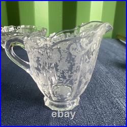 Cambridge Rose Point Crystal Glassware Set of 6 1932-1950 Cambridge Rose Point Crystal Glassware Set of 6 1932-1950