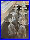 Cambridge Rose point Crystal Ice Tea glasses 7 1/2 In. Tall Set Of 8