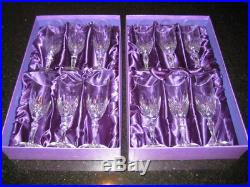 Capri Tuscan Crystal Chamage Flutes (Set of 12) Designed & Crafted In Italia
