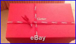 Cartier Crystal Brandy Set. 1990s Never Used With Wooden Box MIB England