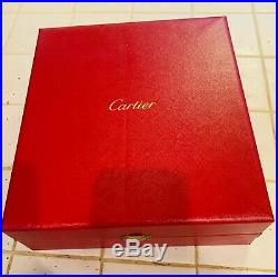 Cartier Crystal Champagne Fluted Glasses 2pc Set withpresentation case
