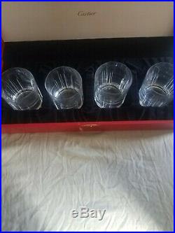 Cartier Double Old Fashioned La Maison Crystal Glasses set of 4