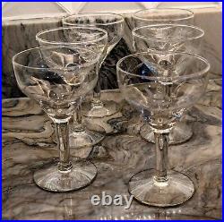 Champagne Goblets, Stuart Crystal Windermere 1960s From England, Set Of 6