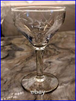 Champagne Goblets, Stuart Crystal Windermere 1960s From England, Set Of 6