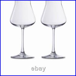 Chateau Baccarat Vin Rouge Red Wine Crystal Set Of 2 New In Sealed Box