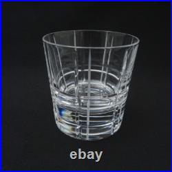 Christofle Glass Set of 2 Scottish Crystal Rock Tumblers Whiskey Barware Elegant