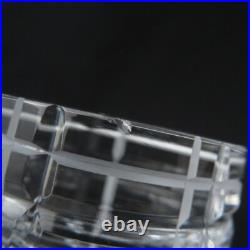 Christofle Glass Set of 2 Scottish Crystal Rock Tumblers Whiskey Barware Elegant