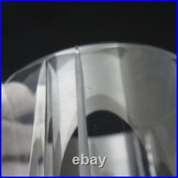 Christofle Glass Set of 2 Scottish Crystal Rock Tumblers Whiskey Barware Elegant