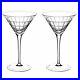 Christofle Graphik Martini Glass Set of 2