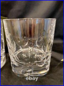 Christofle Rocks glasses set of 2 Diameter 3 in H 3.7 in Glassware New Unused