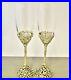 Ciel Collectables Jeweled Champagne Flute Set. Hand Set Swarovski Crystals