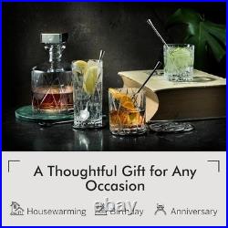 City Asymmetric Whiskey Glass Set 11 Oz, 4 Pack