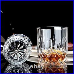 Claplante Drinking Glasses 12 Piece Crystal Glass Cups Mixed Glassware Set 6