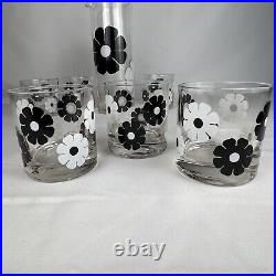 Colony Crystal Signed MCM Mid Century Modern Moonflower Glassware 7-Pc Set