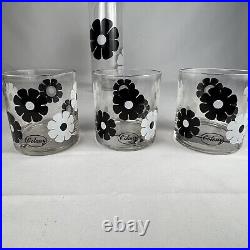 Colony Crystal Signed MCM Mid Century Modern Moonflower Glassware 7-Pc Set