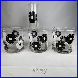 Colony Crystal Signed MCM Mid Century Modern Moonflower Glassware 7-Pc Set