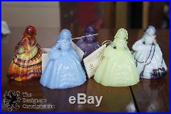 Complete Set 52 Boyd Crystal Art Glass Colonial Doll Figures Men Women Sculpture