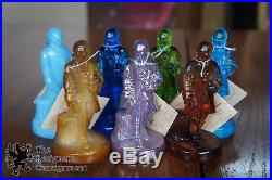 Complete Set 52 Boyd Crystal Art Glass Colonial Doll Figures Men Women Sculpture