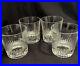 Crisal Portugal Crystal Old Fashioned Rock Whisky Glasses 3.75 Set of 4