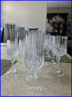 Cristal D'Arque Wine Glasses Set of 16 Perfect Condition Antique Crystal