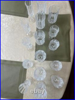 Cristal D'Arque Wine Glasses Set of 16 Perfect Condition Antique Crystal