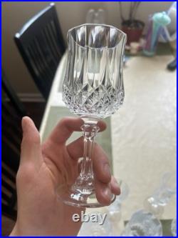 Cristal D'Arque Wine Glasses Set of 16 Perfect Condition Antique Crystal