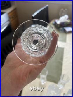 Cristal D'Arque Wine Glasses Set of 16 Perfect Condition Antique Crystal