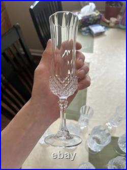 Cristal D'Arque Wine Glasses Set of 16 Perfect Condition Antique Crystal