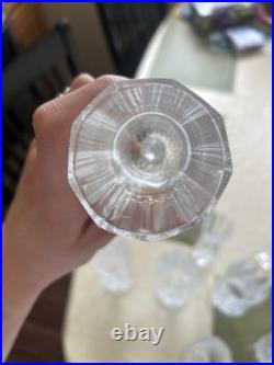 Cristal D'Arque Wine Glasses Set of 16 Perfect Condition Antique Crystal