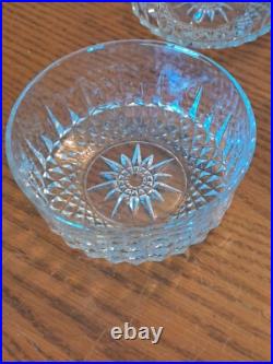 Cristal D'Arques-Durand Salad Bowl Set 13 Piece Diamond Pattern Starburst Bottom