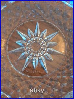 Cristal D'Arques-Durand Salad Bowl Set 13 Piece Diamond Pattern Starburst Bottom