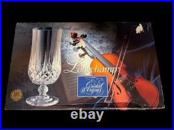 Cristal d'Arques France LONGCHAMP 11.75oz Set of 4 Iced Tea Water Goblets